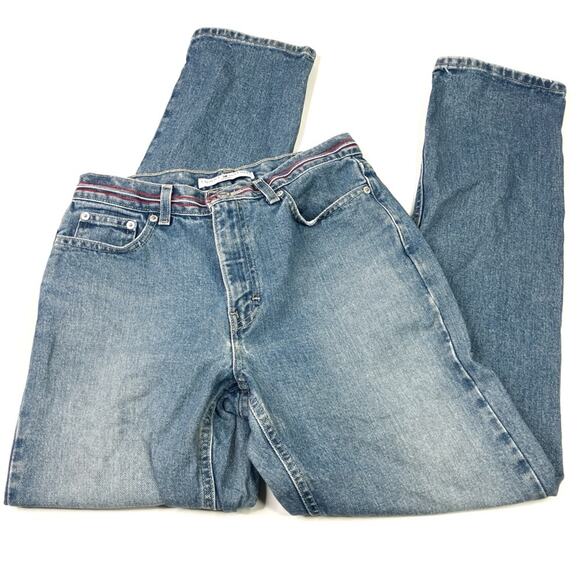 Tommy Hilfiger | Y2K Star Perfect T Jeans Medium Wash Faded Denim Cotton 6 - Picture 3 of 12